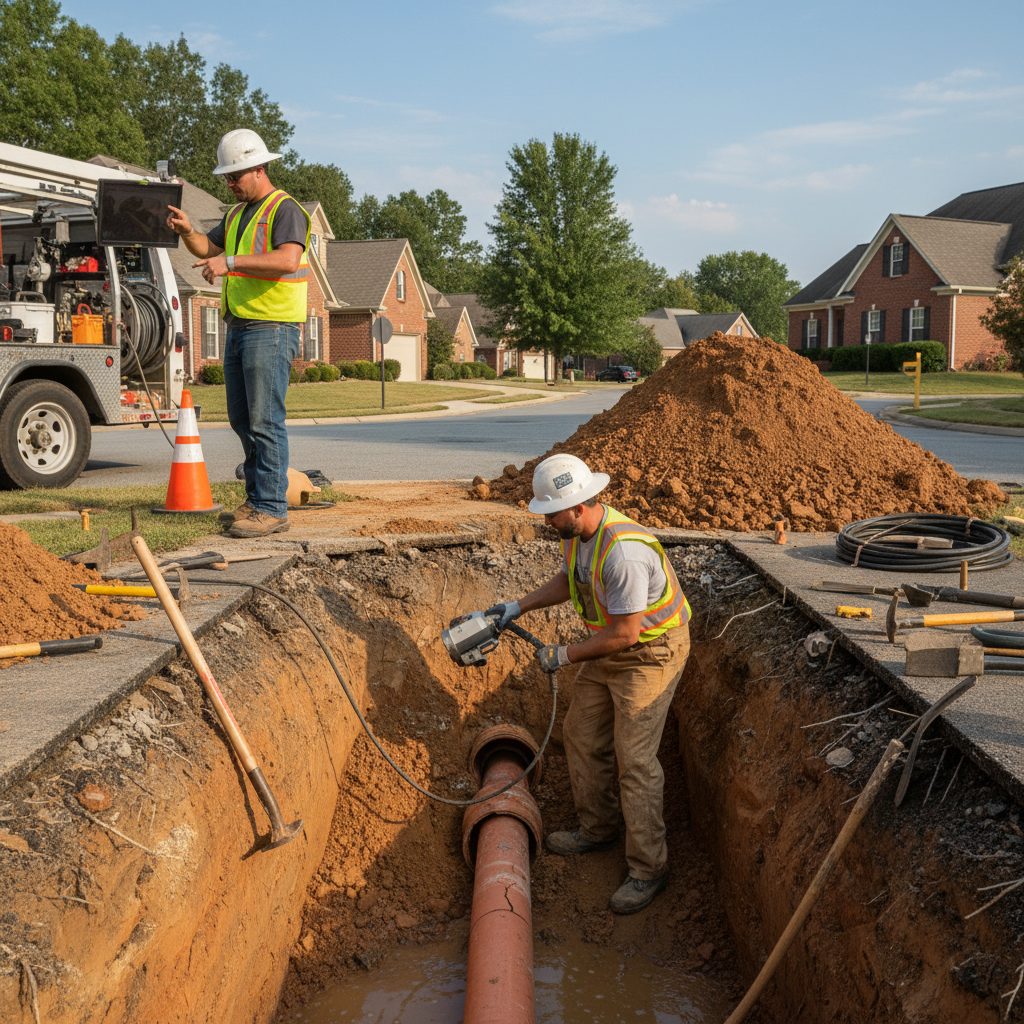 Sewer Line Repair in Hendersonville